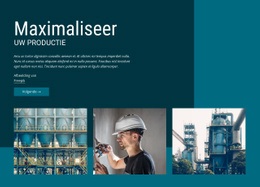 Maximaliseer Uw Productie - HTML5-Responsieve Sjabloon