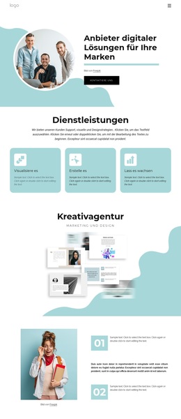 Digitale Lösungen – Responsives WordPress-Theme