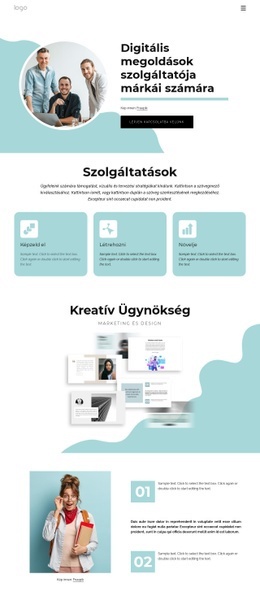 Digitális Megoldások - Websablon