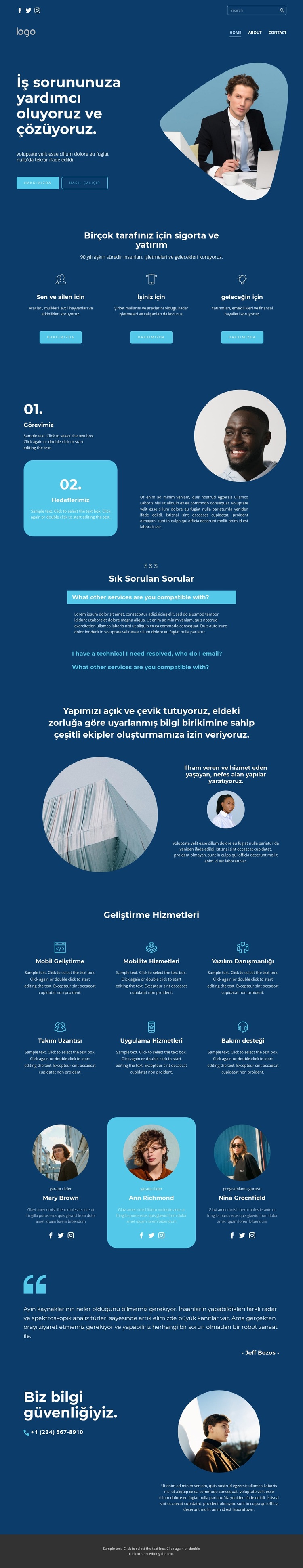 Başarıya Ulaşmak Web Sitesi Şablonu