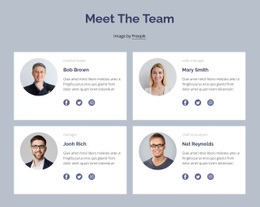 Team block - Html Code Example by Nicepage