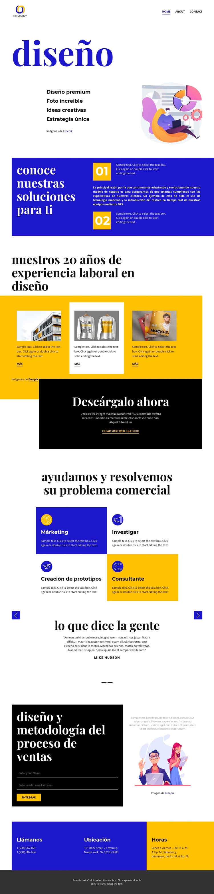 Diseño brillante Tema de WordPress