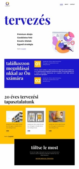 Világos Design – Testreszabható Sablon