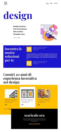 Design Luminoso - Modello Bootstrap