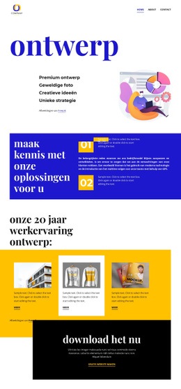 Helder Ontwerp - Aanpasbare Professionele Landingspagina