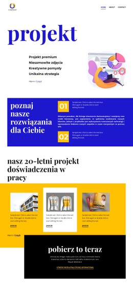 Jasny Projekt Szablon Siatki CSS