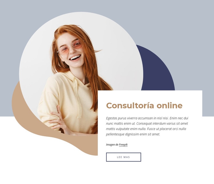 Consultoría y consultoría Maqueta de sitio web