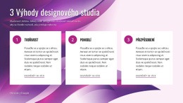 Výhody Design Studio - Šablona Pro Vývoj Webu