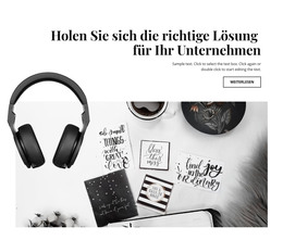 Ein Exklusives Website-Design Für Holen Sie Sich Geschäftslösung