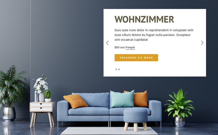 Innenarchitektur-Ideen Website Builder-Vorlagen