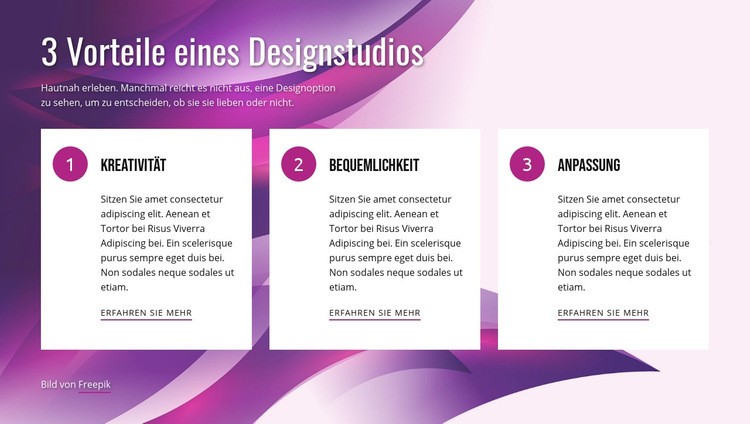 Vorteile von Design Studio Website design