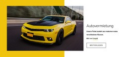 Moderne Autovermietung – Einfaches Website-Modell