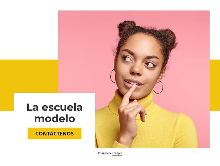 La escuela modelo Plantillas de creación de sitios web