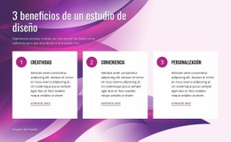 Beneficios De Design Studio - Página De Destino Personalizada