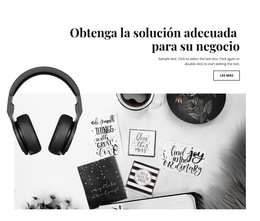 Obtenga Una Solución Empresarial - Plantilla De Diseño De Sitio Web