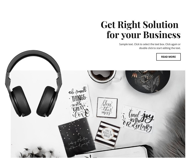 Get business solution HTML Template