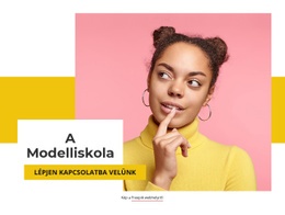 A Modelliskola Egyszerű HTML CSS-Sablon