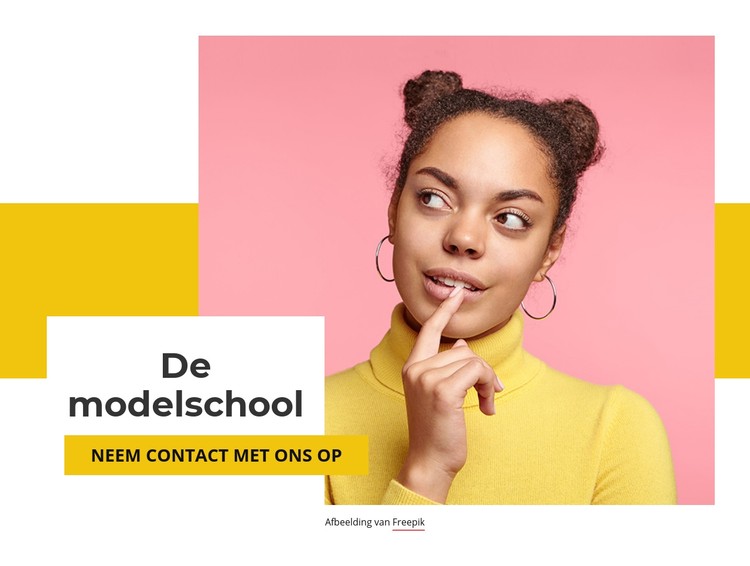 De modelschool CSS-sjabloon