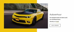 Moderne Verhuur Van Auto'S - HTML Template Builder