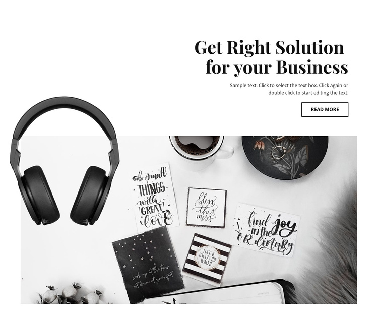 Get business solution One Page Template