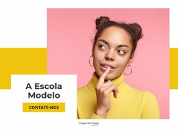 Construtor De Sites Incrível Para A Escola Modelo