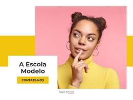 A Escola Modelo - Página De Destino Simples