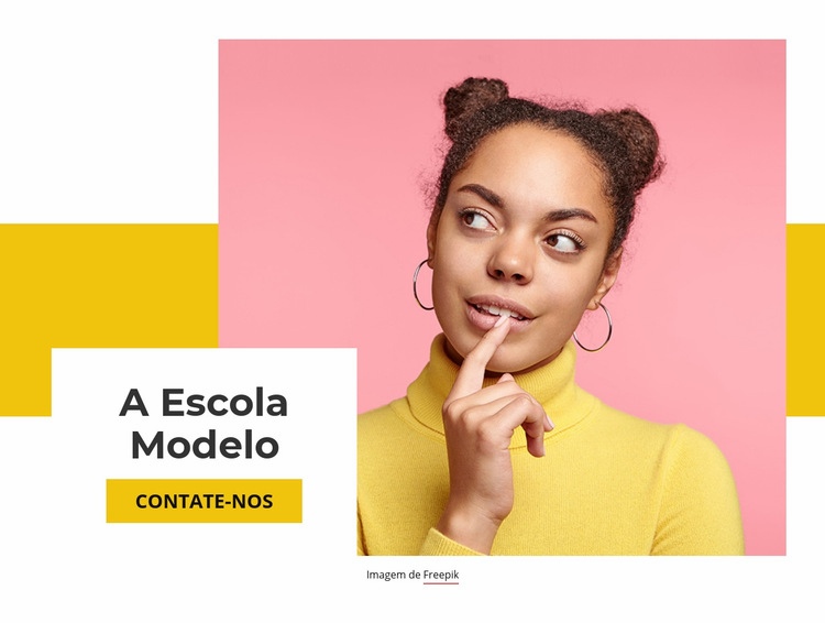 A Escola Modelo Landing Page