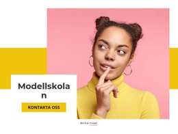 Modellskolan Enkel HTML CSS-Mall