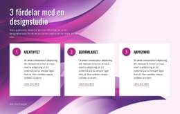 Fördelar Med Design Studio - Mall För Webbdesign
