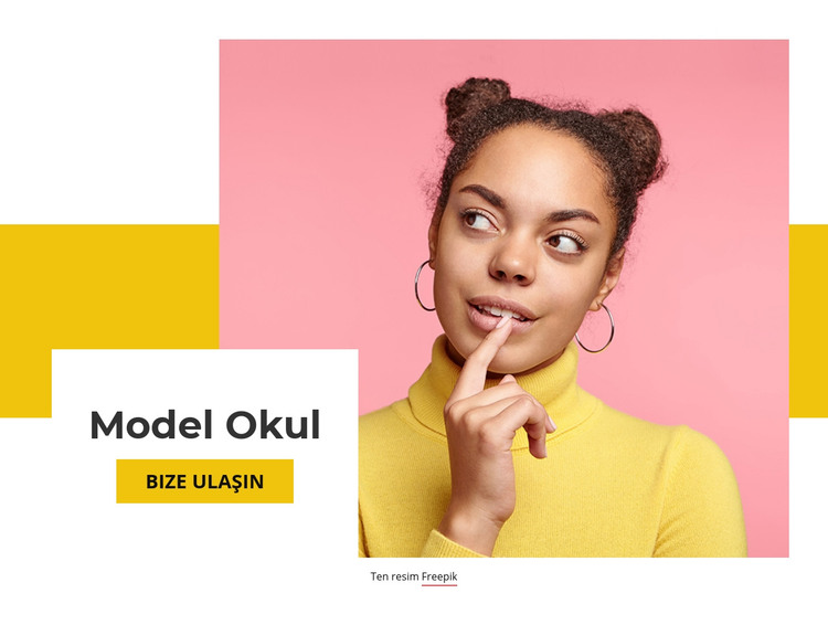 Model Okul HTML Şablonu