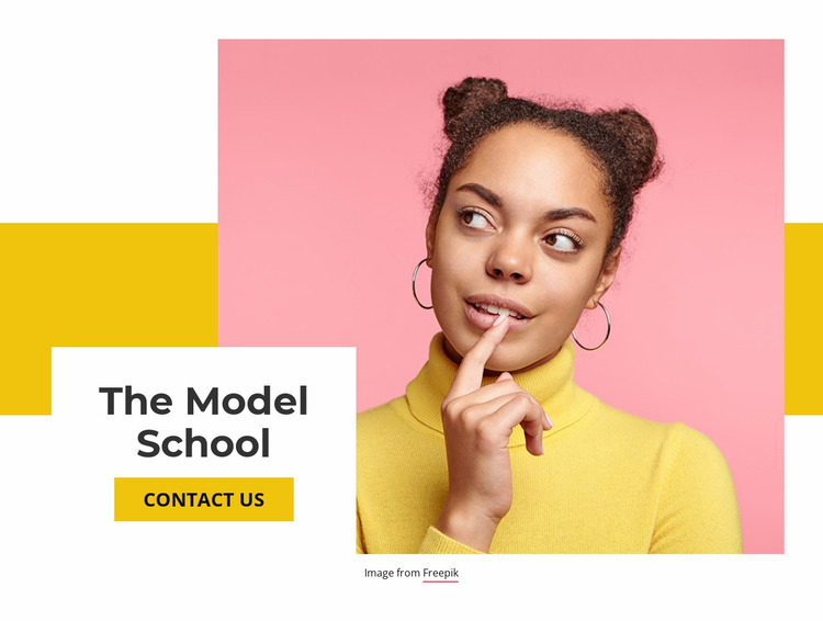 The Model School Website Mockup
