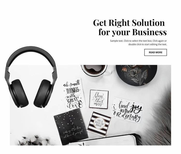 Get business solution Website Mockup
