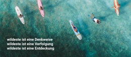 Wilde Ruhe Und Surfreisen Website-Design