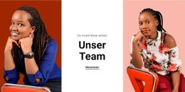 Frauenmannschaft - Vielseitiges Website-Modell