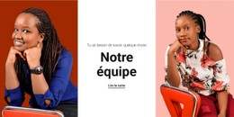 Équipe Féminine Modèle HTML5