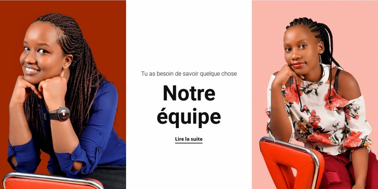 Équipe féminine Modèle HTML5