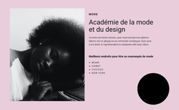Modèle CSS Pour Académie De La Mode Et De L'Art