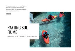 Viaggio Di Rafting Sul Fiume - HTML Builder Drag And Drop