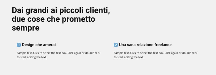 Titoli con icone Modelli di Website Builder