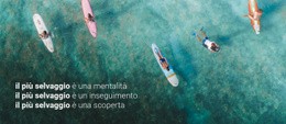 Riposo Selvaggio E Viaggi In Surf - Modello Di Sito Web Gratuito