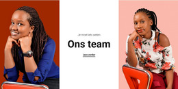 Dames Team - HTML-Paginasjabloon