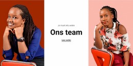 Dames Team - Responsief Ontwerp