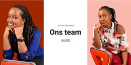 Dames Team - Websjabloon