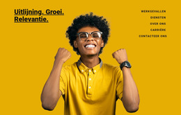 Groei En Zaken - Sjabloon Om Elementen Aan De Pagina Toe Te Voegen