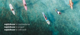 Dziki Wypoczynek I Podróże Surfingowe - Narzędzie Do Tworzenia Witryn Typu „Przeciągnij I Upuść”