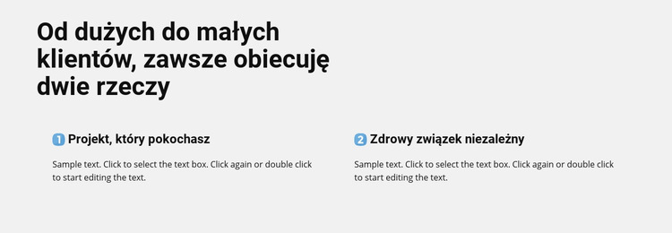 Nagłówki z ikonami Szablon witryny sieci Web