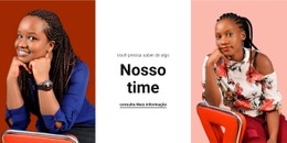 Time Feminino Modelo HTML5