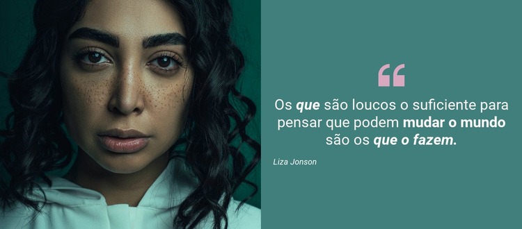 O que o cliente diz Landing Page