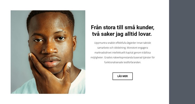 Om affärsstrategi CSS -mall