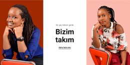 Kadın Takımı HTML5 Şablonu